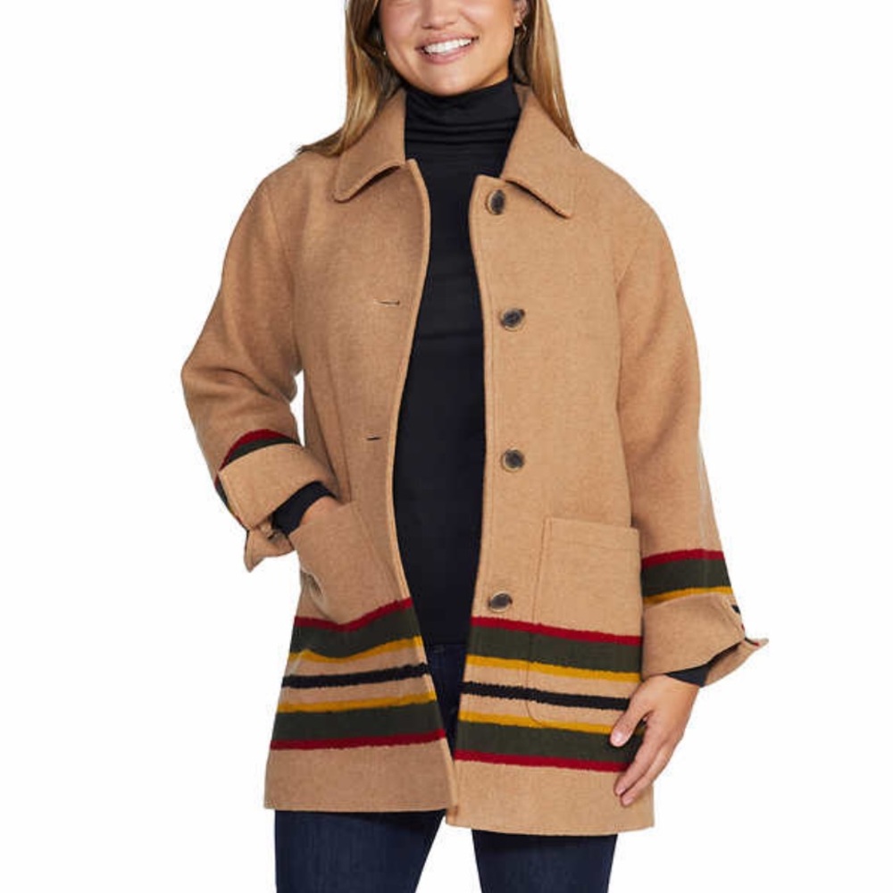 BNWT! Pendleton Wool Blend Walker Coat